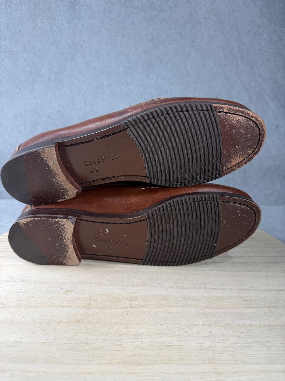 Cole Haan Country Women's 8.5 B Brown Leather Penny Loafers Dress Shoes PGC - Picture 5 of 9